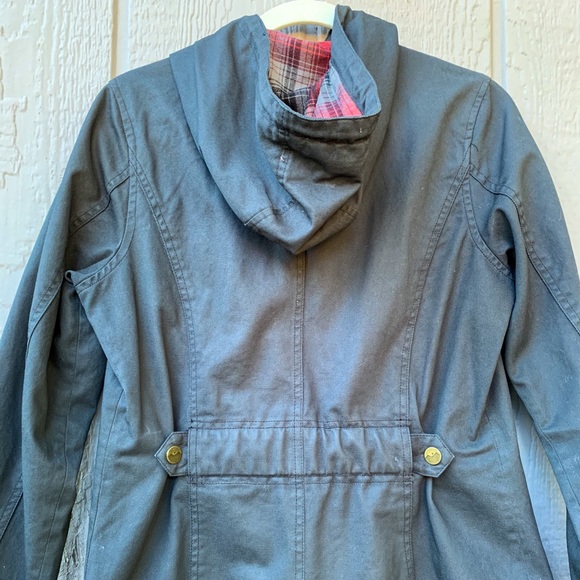 KAVU 100% cotton red flannel lined hooded jacket - Picture 11 of 16